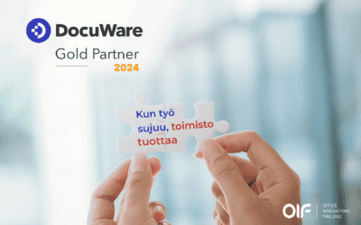 Office Innovations Finland Oy saavutti DocuWaren Gold Partner -statuksen
